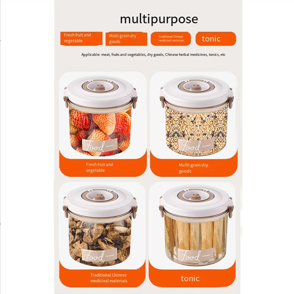 Food Storage Vacuum Pump - ABLG 真空容器 食品保存用 手動ポンプ付き ポータブルパントリー ユニバーサル真空シーラー