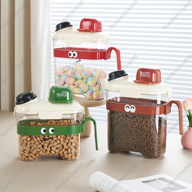 Food Storage Dog - キャットフード収納バケツ ドッグフード密閉缶 防湿食品グレード