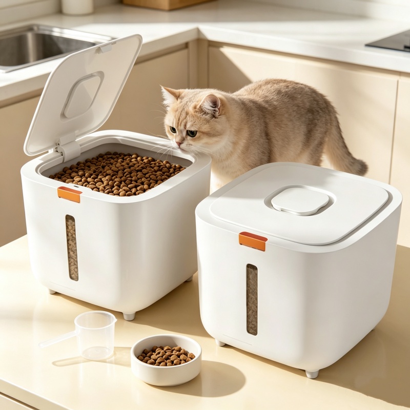 Food Storage Dog - 5/7KGペットフード収納ボックス、密閉ペットフード容器、気密猫犬用フードバケツ、防虫ペット穀物収納オーガナイザー