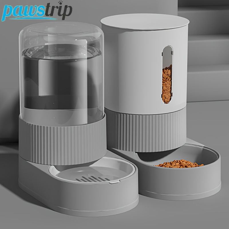 Portion Control Container - 大容量猫用自動給餌器、自動給水器、猫用フードボウル、重力式フード保存容器、猫、犬、ペット用品