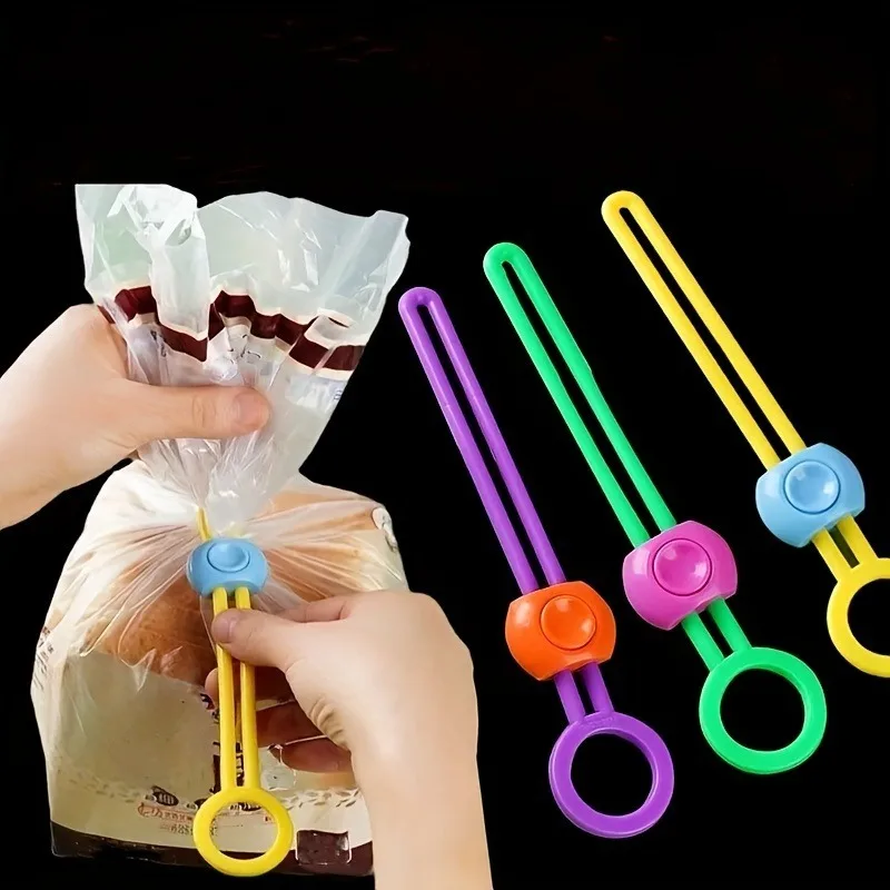 Food Storage Reusable Bags - ポータブル食品シーリングクリップ、再利用可能なブレッドバッグクリップ、収納ヒートナークランプ、食品シール、キッチンアクセサリー、5個、10個