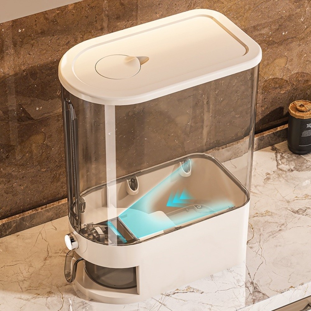 Portion Control Container - 新登場の高品質密閉型防虫米保存容器 5/10KG 防湿米密封ボックス ドライフードディスペンサー 穀物用