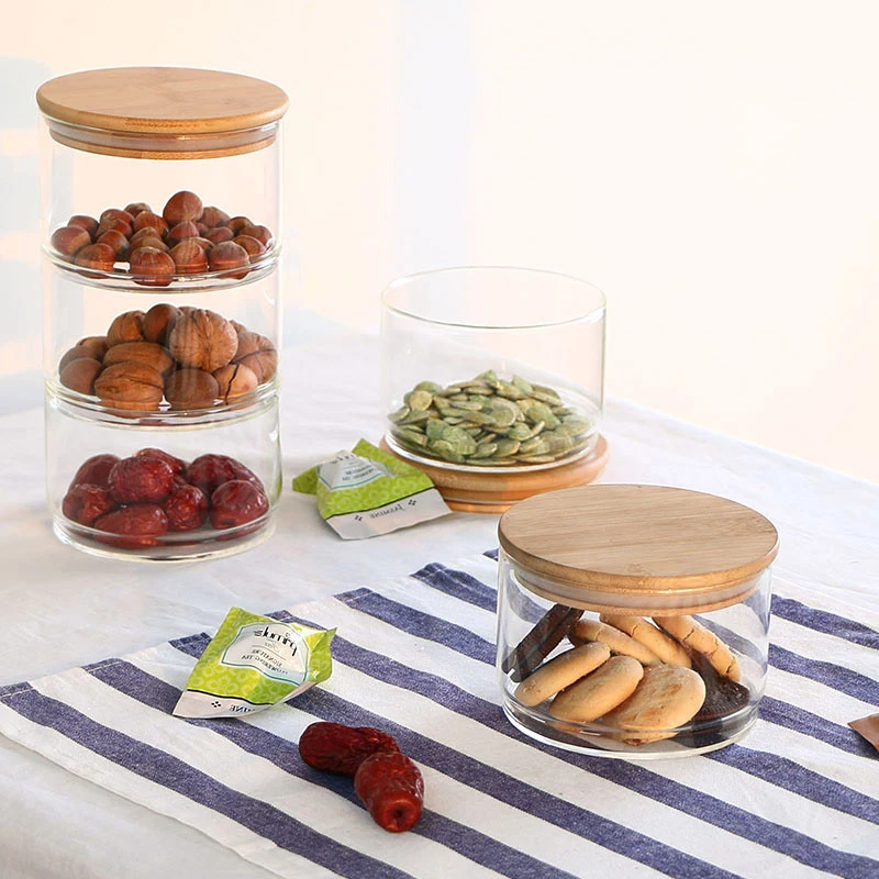 新しい1200ml 3層ガラス製保存容器セット、乾燥スパイス - Food Storage Glass Set のレビューと価格