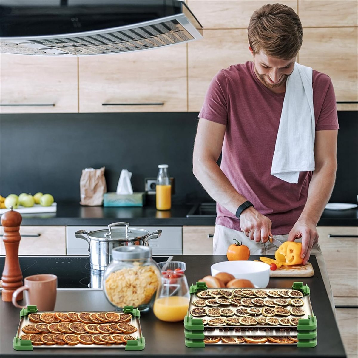 フリーズドライヤー用の新しい16ピーストレイスタッカーセット - Food Storage Freeze Dried のレビューと価格