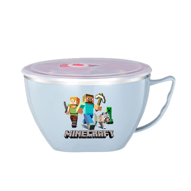 ピクセルゲームステンレス製ボウル Minecraft風 二層 - Food Storage Minecraft のレビューと価格