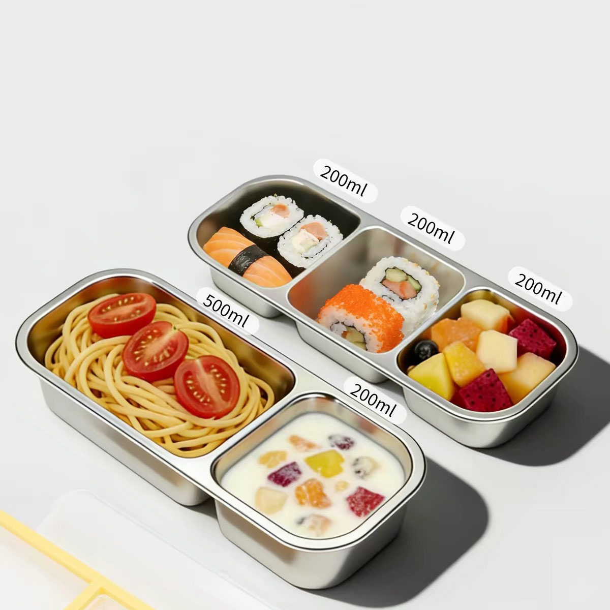 ステンレス製の蓋付き食品保存容器、食品グレードの密閉ランチボ - Food Storage Safe のレビューと価格
