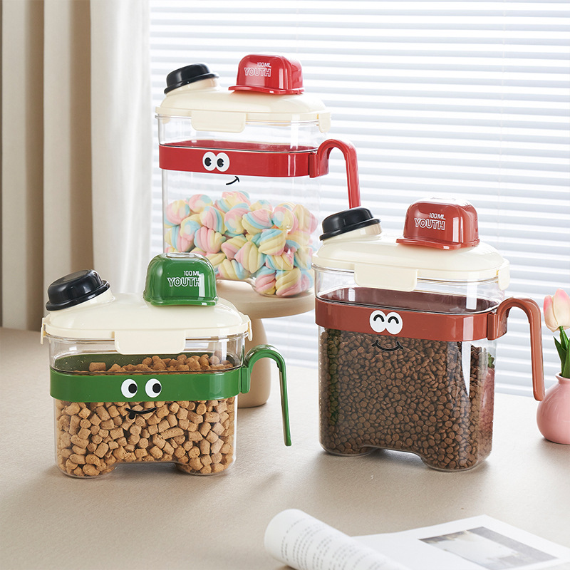 猫や犬のフード用防湿食品グレード保存容器、猫用フード用密閉ペ - Food Storage Dog のレビューと価格