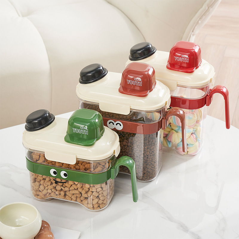 猫や犬のフード用防湿食品グレード保存容器、猫用フード用密閉ペ - Food Storage Dog のレビューと価格