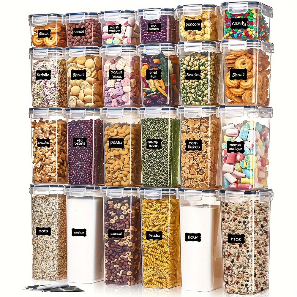 24個入り食品保存容器 12箱 12蓋 気密パントリーオーガ - Food Storage In Pantry のレビューと価格