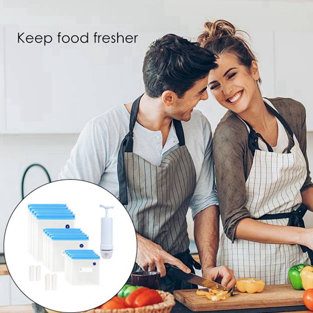 HIWS真空調理バッグ20枚セット 再利用可能な電動真空食品 - Food Storage Vacuum Pump のレビューと価格