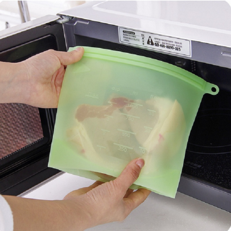 5 個のシリコーン食品保存容器漏れ防止容器再利用可能なスタン - Food Storage Reusable Bags のレビューと価格