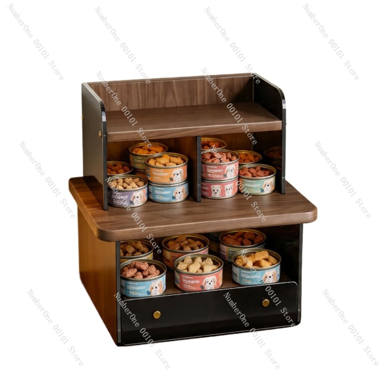 大容量多層ペットスナック缶収納ラックデスクトップオーガナイザ - Food Storage Freeze Dried のレビューと価格