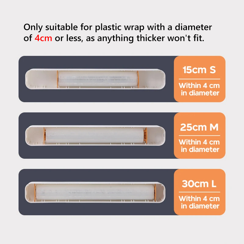食品フィルムディスペンサー カッター付き磁気プラスチックラッ - Portion Control Container のレビューと価格