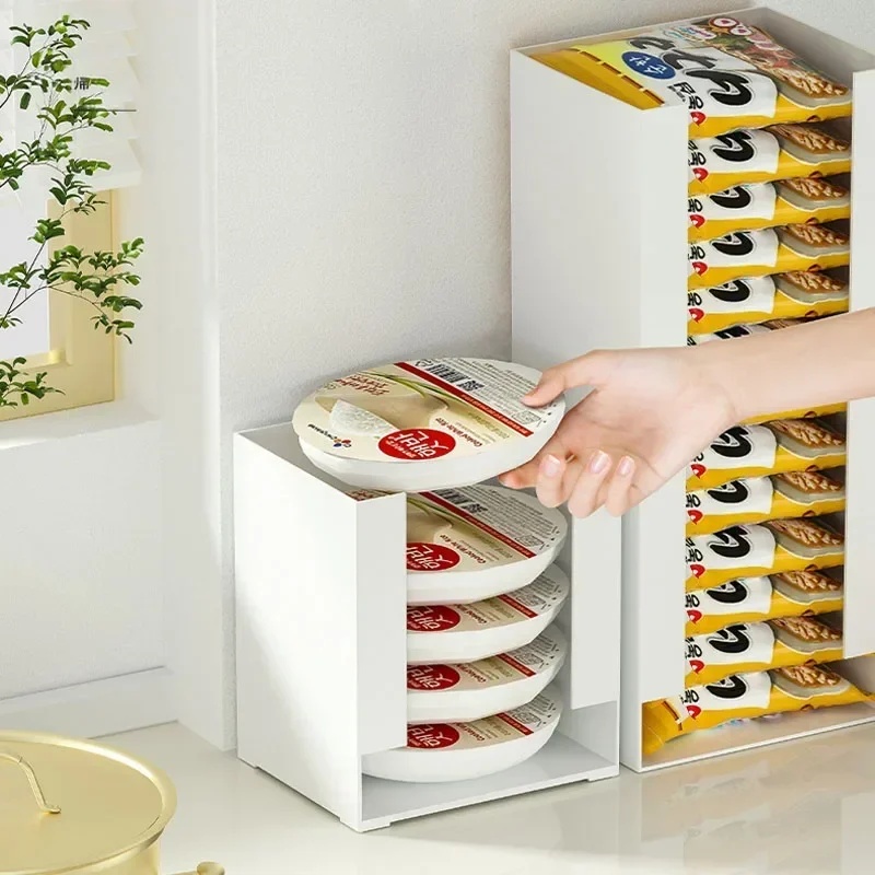 インスタントラーメン収納ボックス 多機能キッチンオーガナイザ - Food Storage In Pantry のレビューと価格