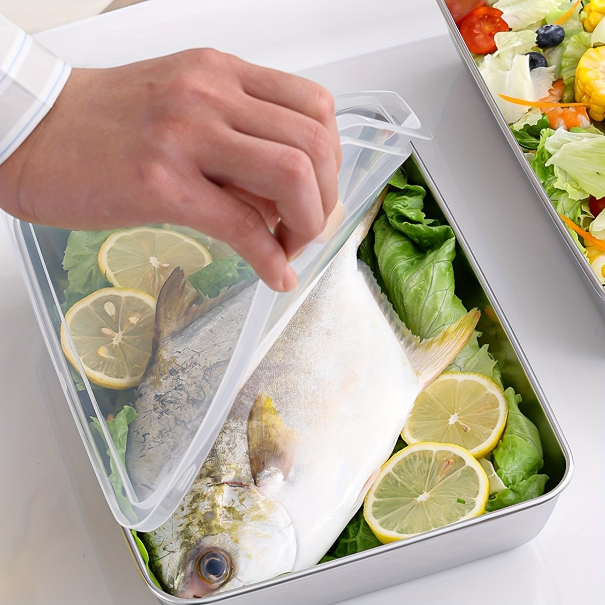 1-3個入り ステンレス製食品保存容器 密閉型 BPAフリー - Food Storage In Pantry のレビューと価格