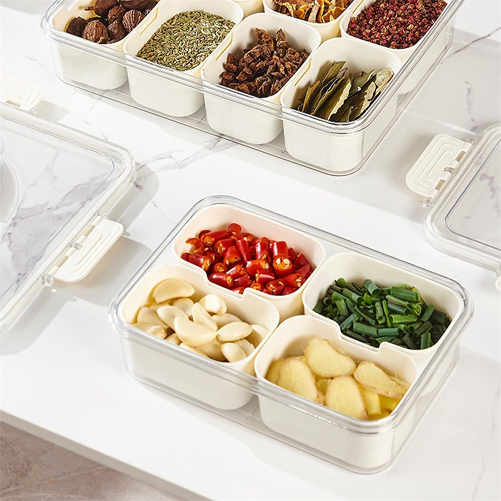 ポータブル食品保存箱、スナック収納ボックス、蓋付き4つのコン - Food Storage Safe のレビューと価格
