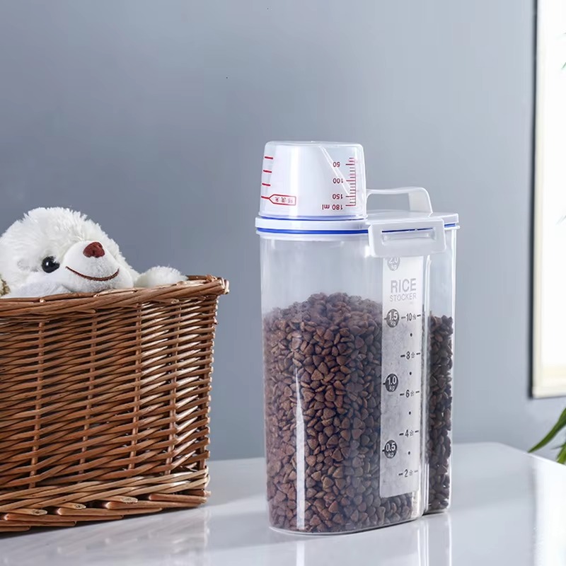 ホットセール！エコフレンドリーなプラスチック製ペットフード収 - Food Storage Dog のレビューと価格