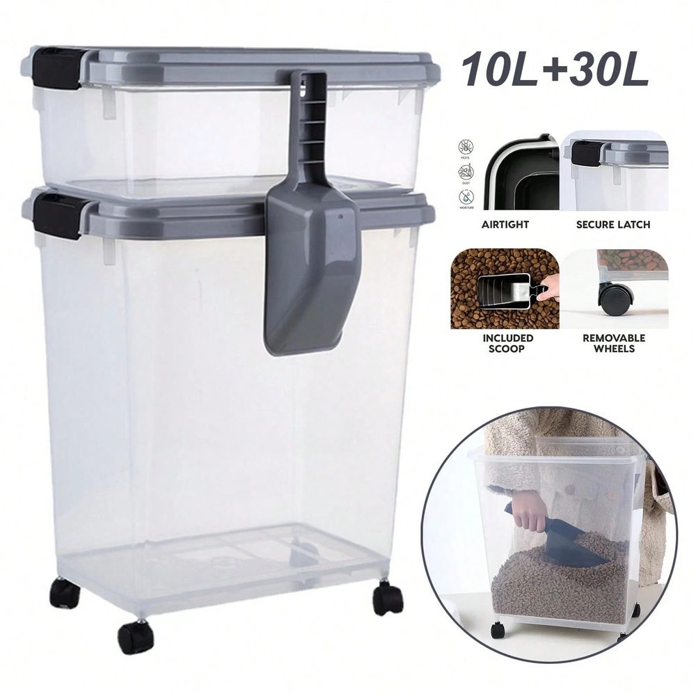 食品保存容器、30ポンドと11ポンドのコンボ、猫用フード保存 - Food Storage Dog のレビューと価格