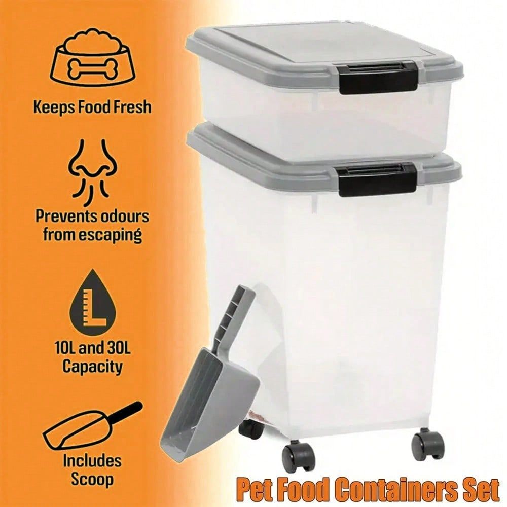食品保存容器、30ポンドと11ポンドのコンボ、猫用フード保存 - Food Storage Dog のレビューと価格