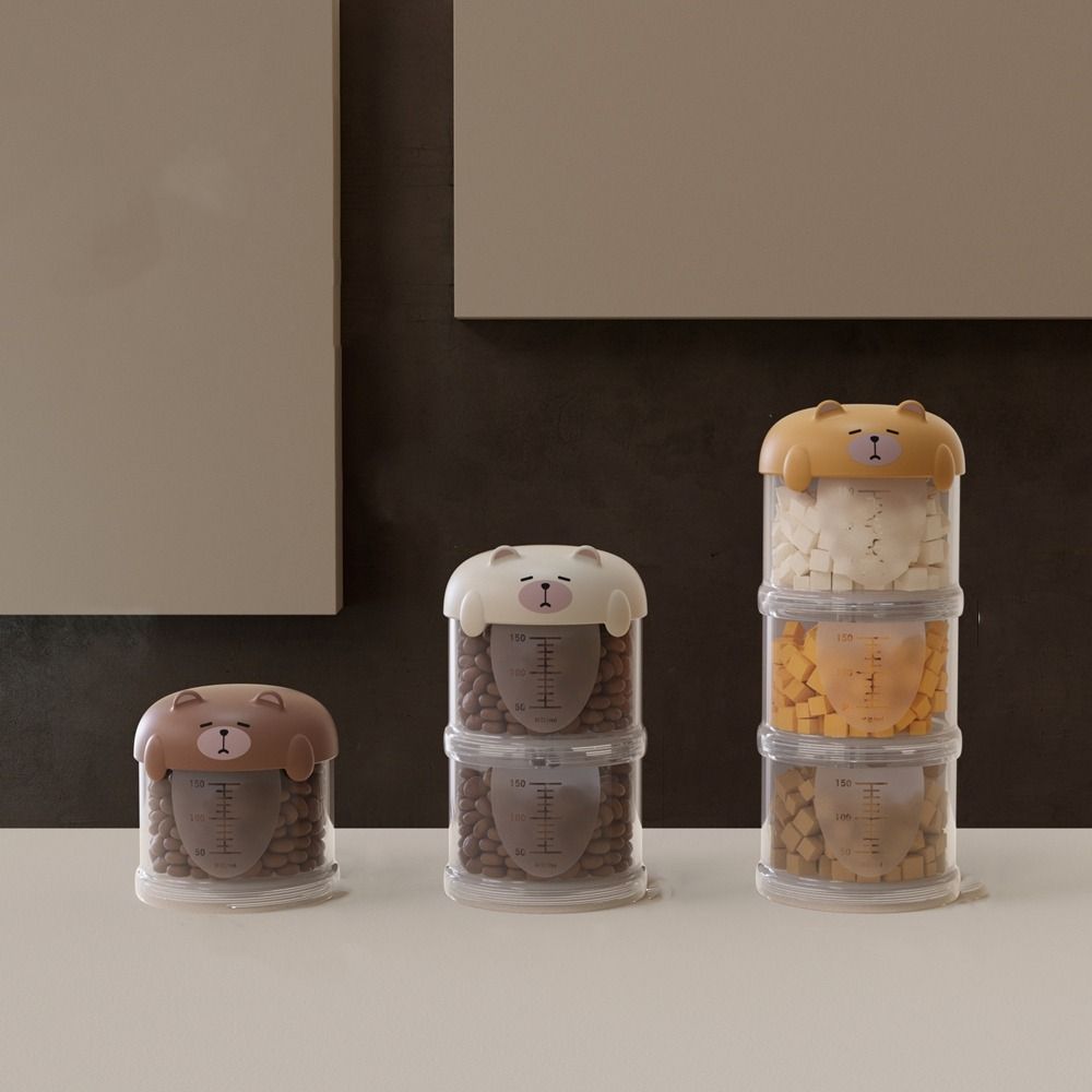 実用的なプラスチック製多層キャットフードボックス防湿かわいい - Food Storage Dog のレビューと価格