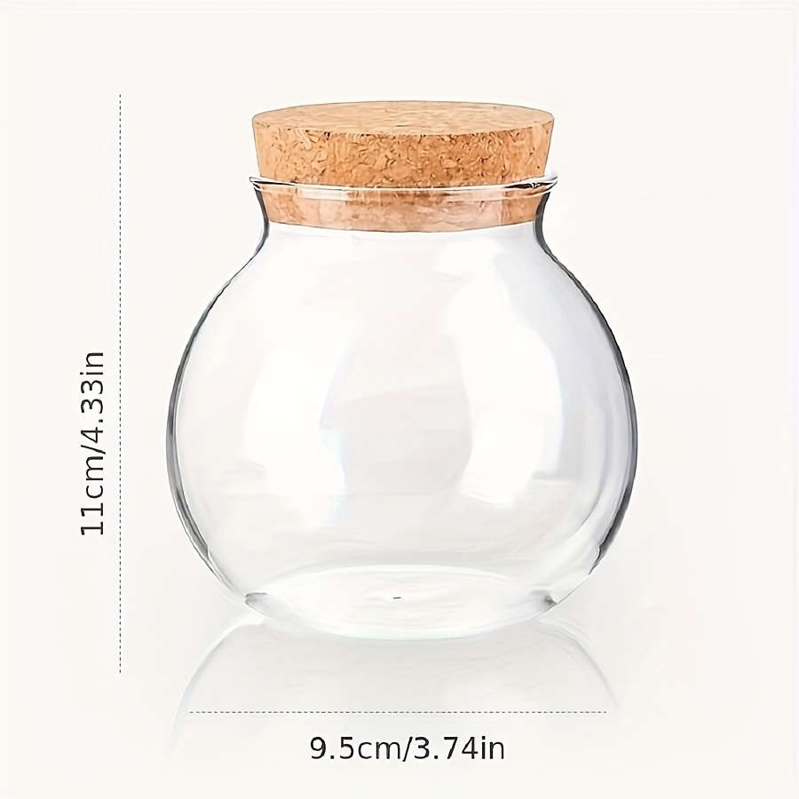 透明ガラス収納キャニスター、コーヒー用の丸い装飾的な小さなコ - Food Storage Glass Set のレビューと価格