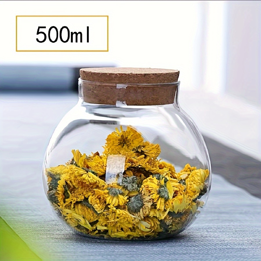 透明ガラス収納キャニスター、コーヒー用の丸い装飾的な小さなコ - Food Storage Glass Set のレビューと価格