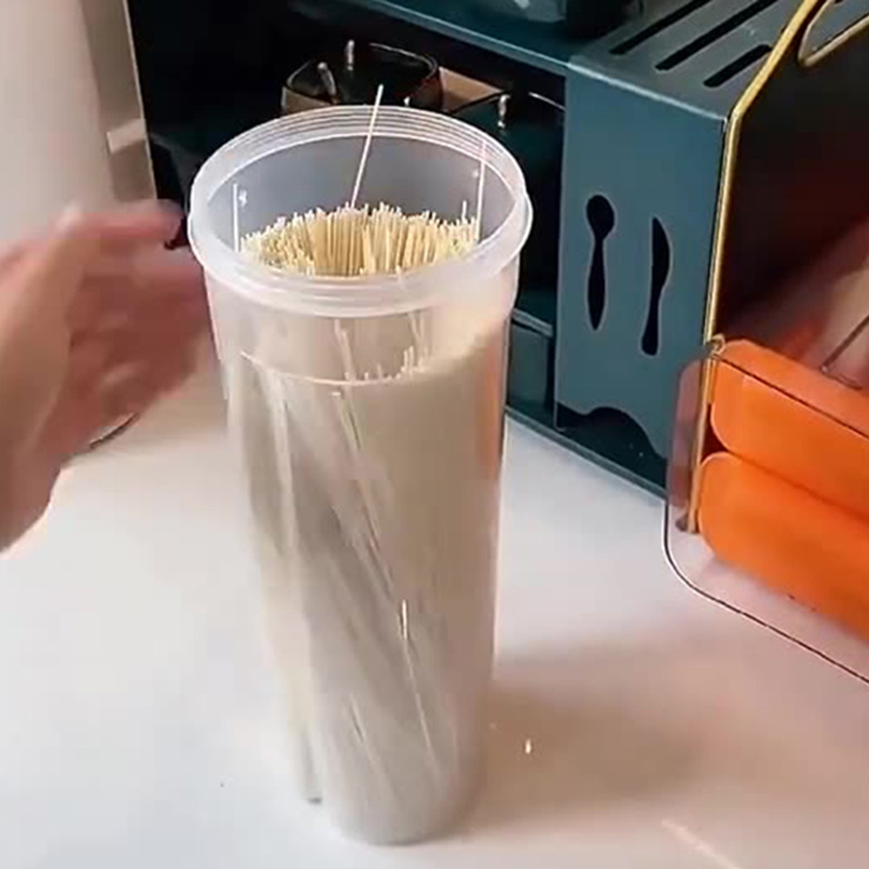 食品グレードプラスチック製麺収納缶 密閉キッチン食品容器 定 - Food Storage In Pantry のレビューと価格