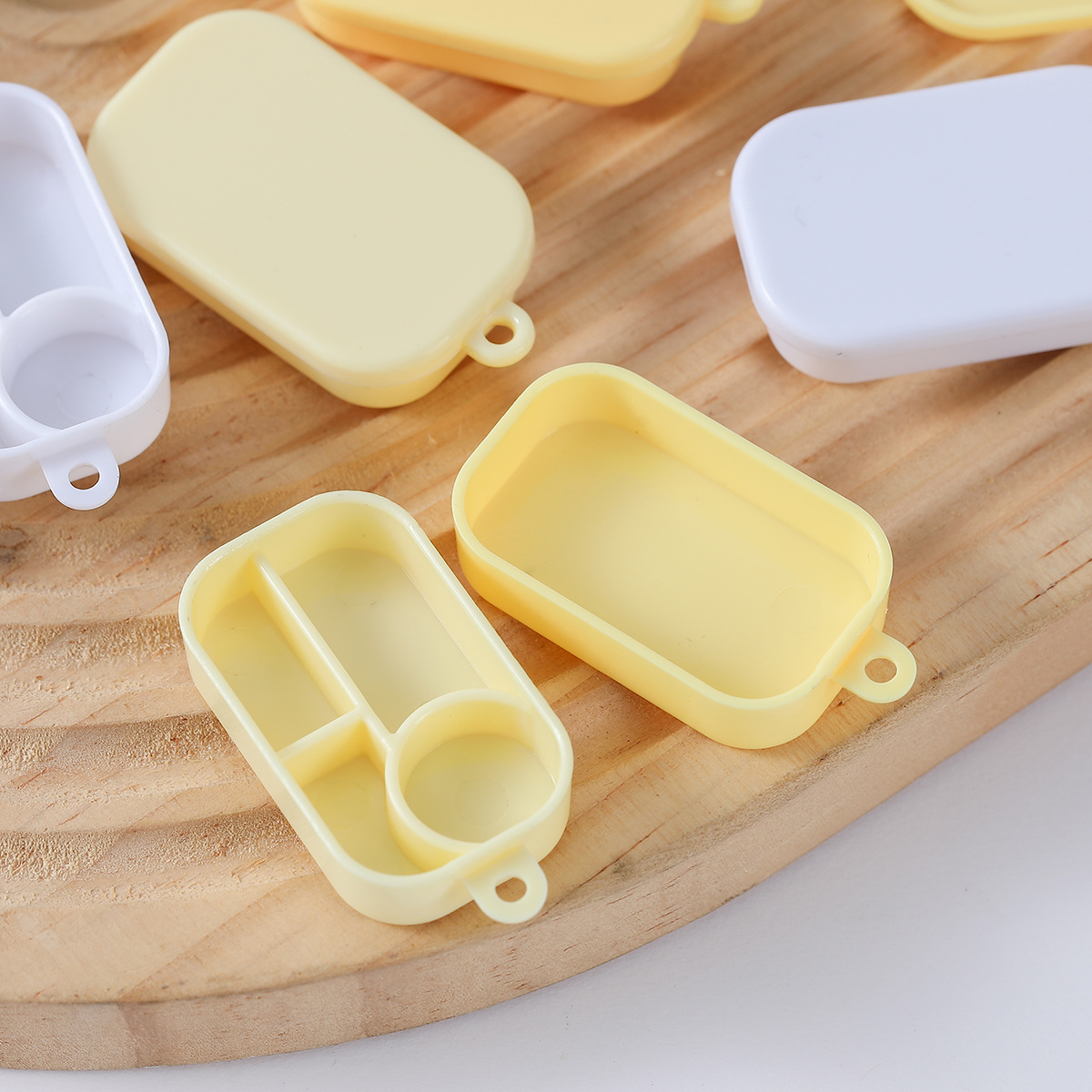ミニミニチュアシリコーン食品収納ボックス無地ベビー食器ディナ - Food Storage For Baby のレビューと価格