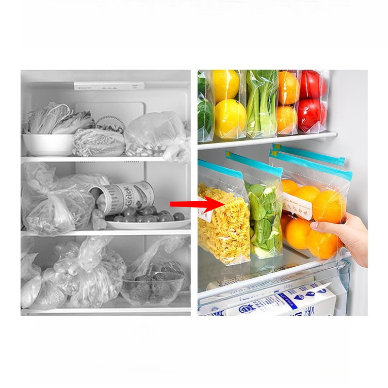 ジップロック食品保存袋、冷蔵庫用厚手の冷凍庫袋、電子レンジ対 - Lock And Lock Food Storage のレビューと価格