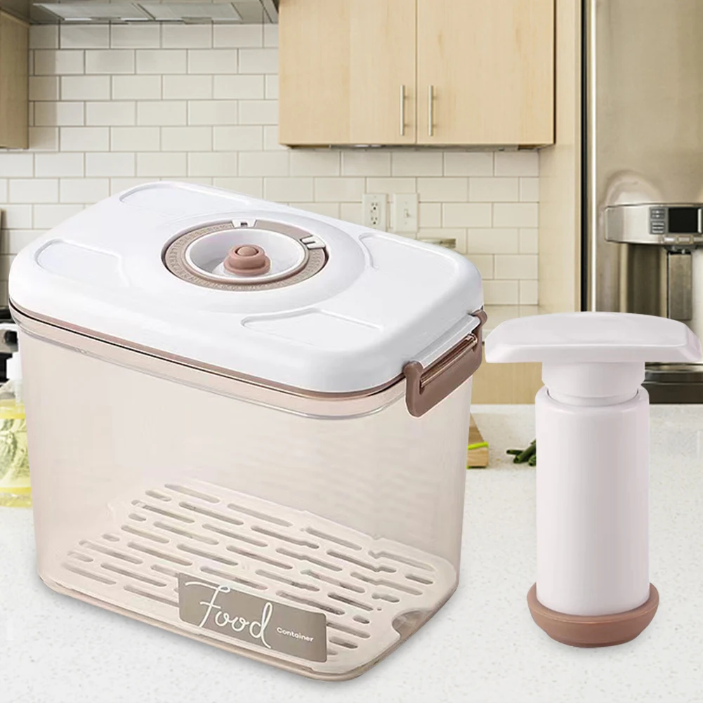 食品保管用のコンパスとエアポンプを備えた真空食品保存ボックス - Food Storage Vacuum Pump のレビューと価格
