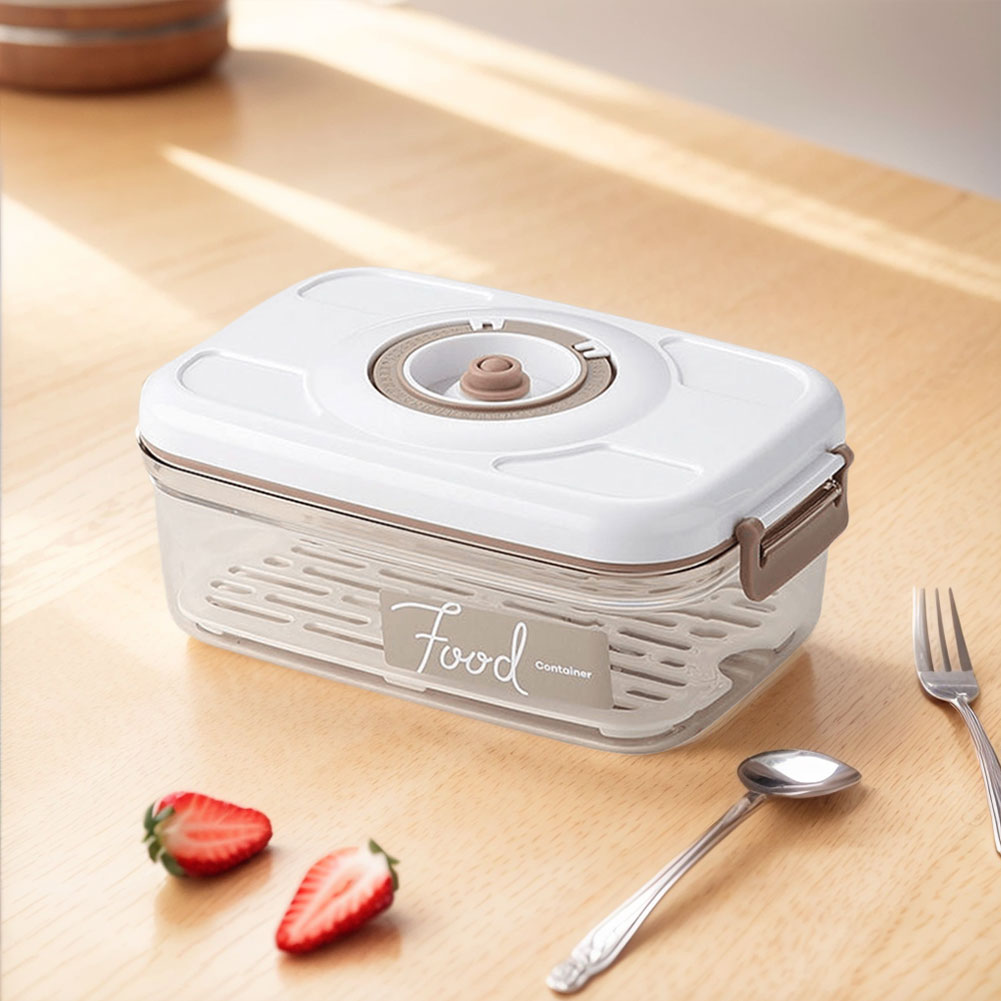 真空ポンプ付き真空食品保存容器、取り外し可能な排水プレート付 - Food Storage Vacuum Pump のレビューと価格