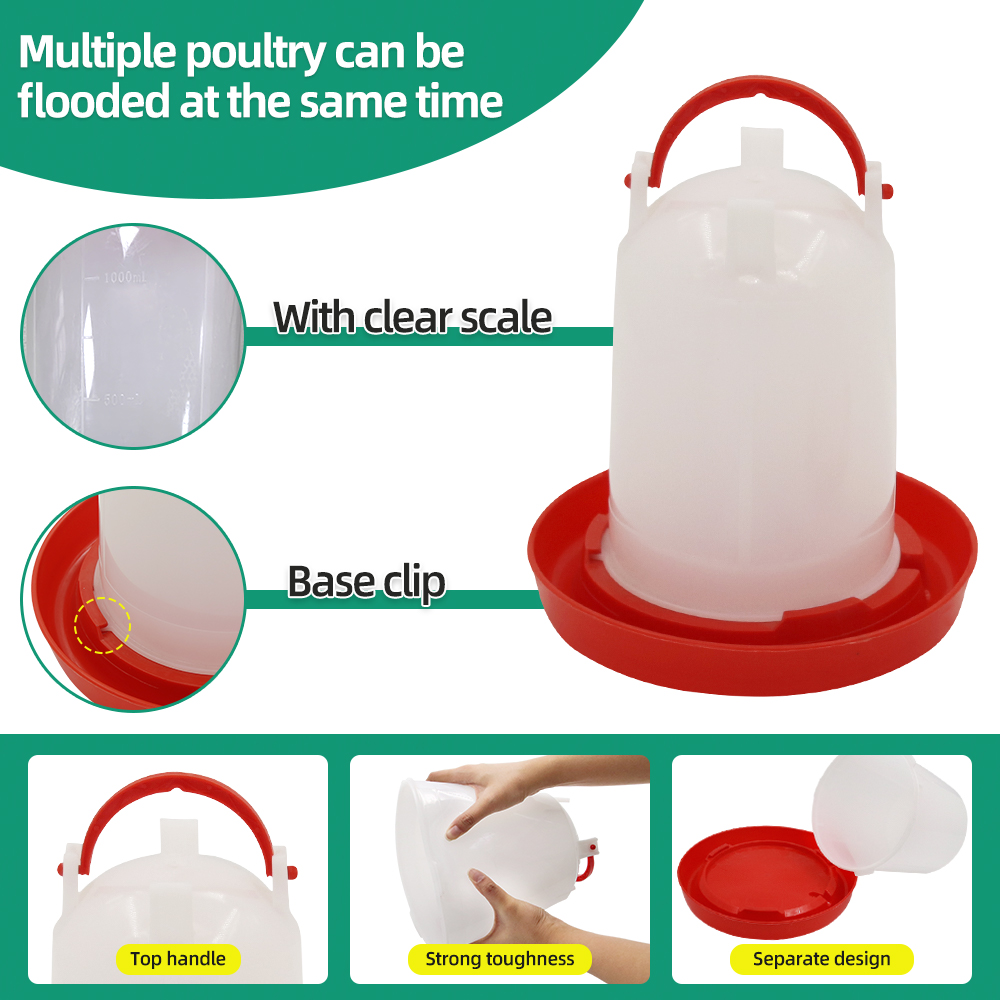 1.5 キロ 1.5L 家禽フィーダーと給水器水食品ディスペ - Portion Control Container のレビューと価格