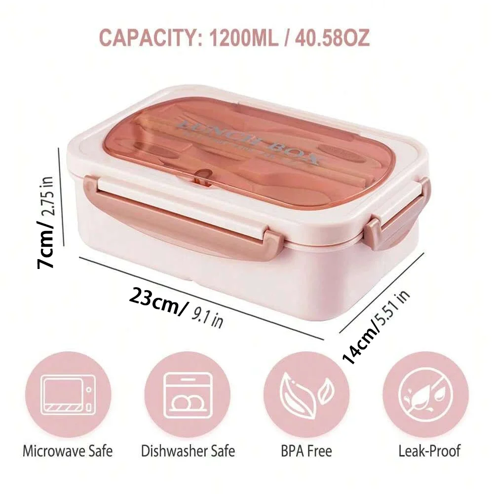 大人と女性のための4つのコンパートメントを備えた弁当弁当箱, - Food Storage Safe のレビューと価格