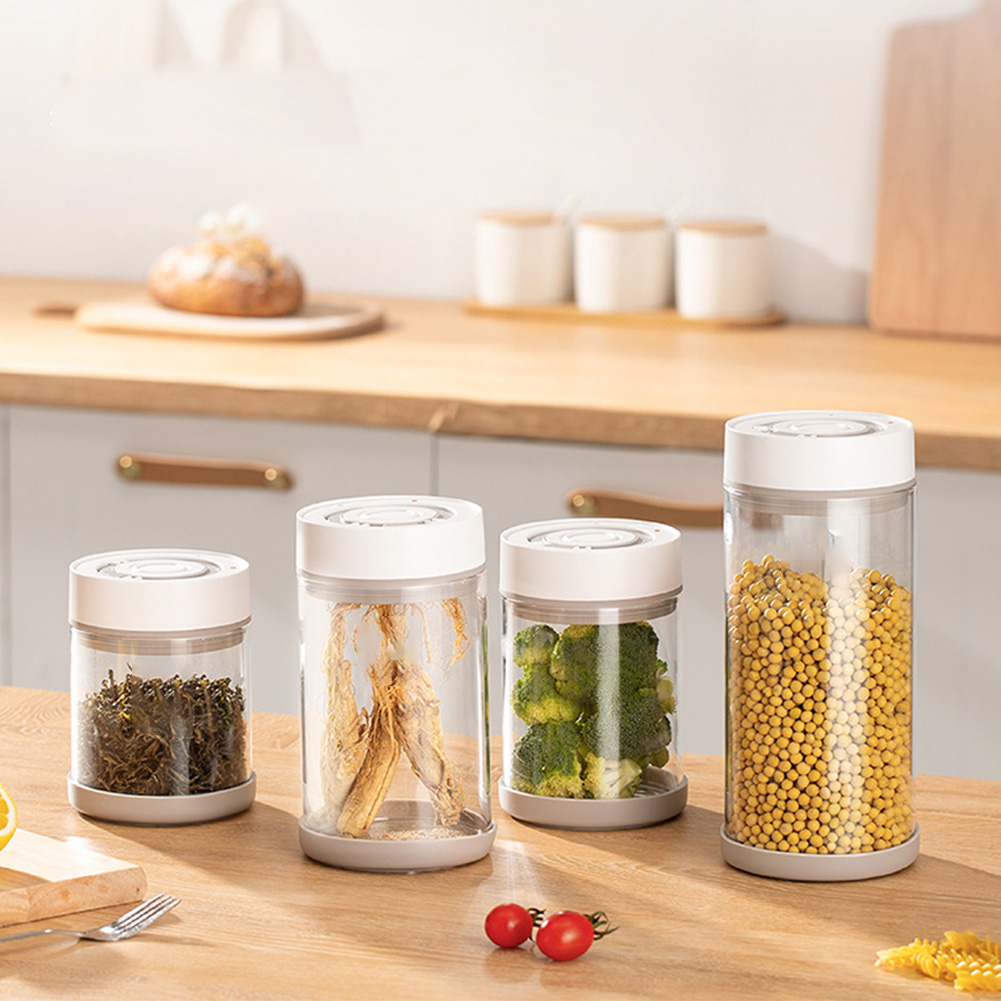 キッチン防湿ガラスコーヒー豆ジャー自動インテリジェント真空保 - Food Storage Glass Set のレビューと価格