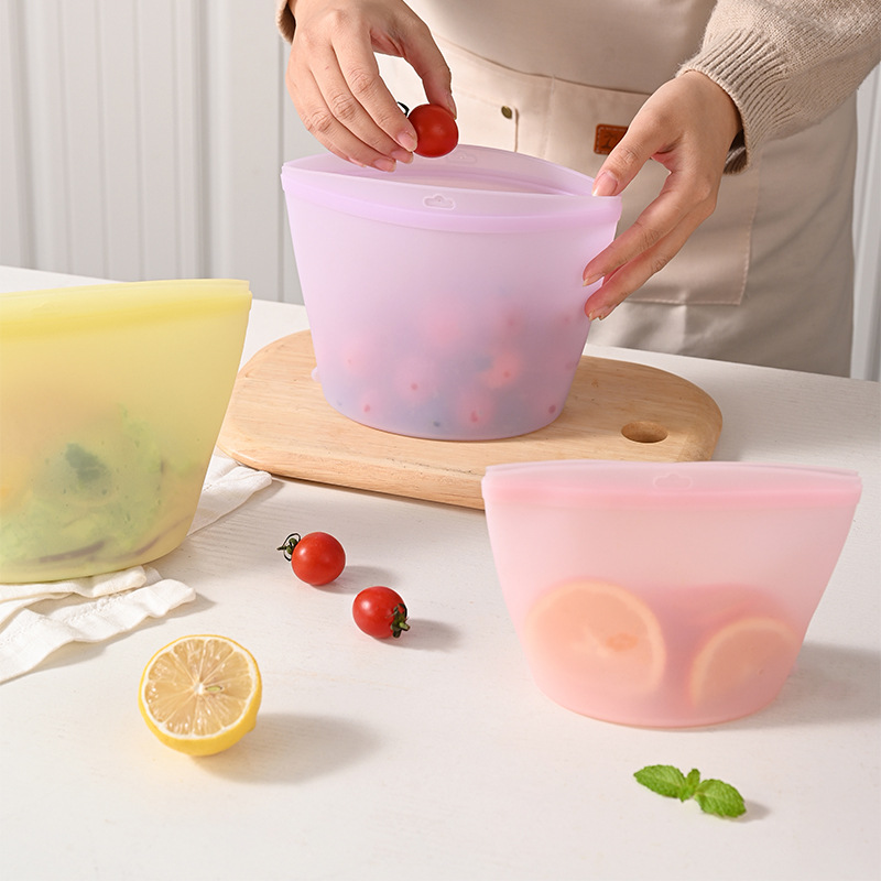 自己密封式シリコン保存袋 食品保存袋 携帯用フレッシュキッチ - Food Storage Reusable Bags のレビューと価格