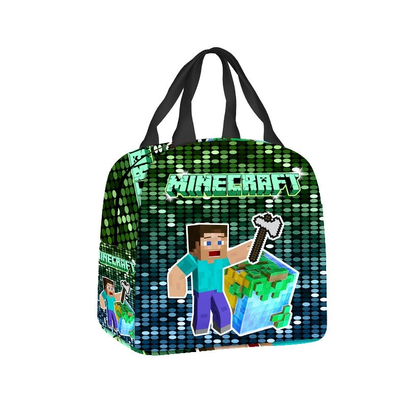 新しいマインクラフト断熱バッグ収納バッグ弁当バッグ学生用ポー - Food Storage Minecraft のレビューと価格
