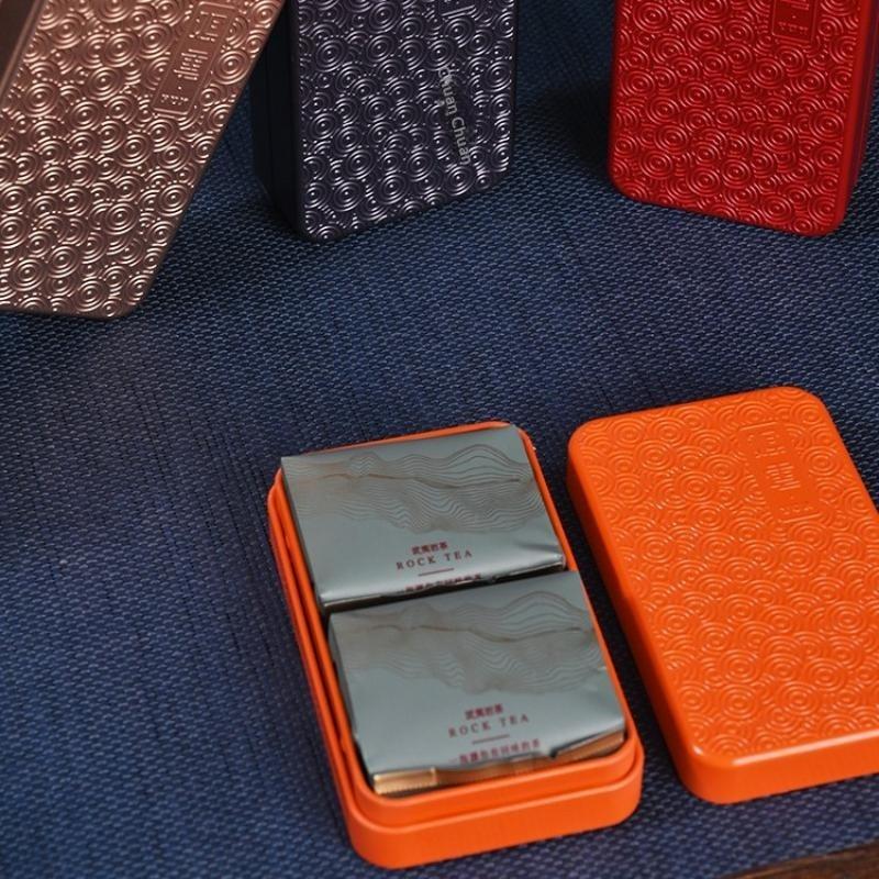 無毒の長方形波型模様金属製茶葉収納箱、小型で持ち運び可能な茶 - Food Storage Safe のレビューと価格