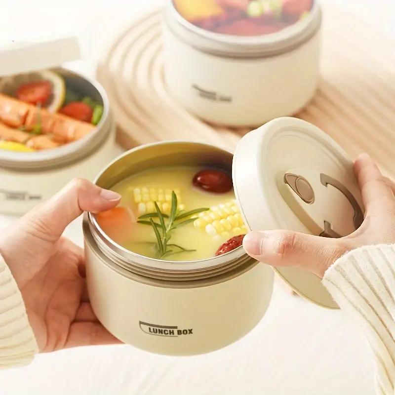 携帯用3ピースステンレス製ランチボックスセット、断熱バッグ付 - Food Storage Reusable Bags のレビューと価格