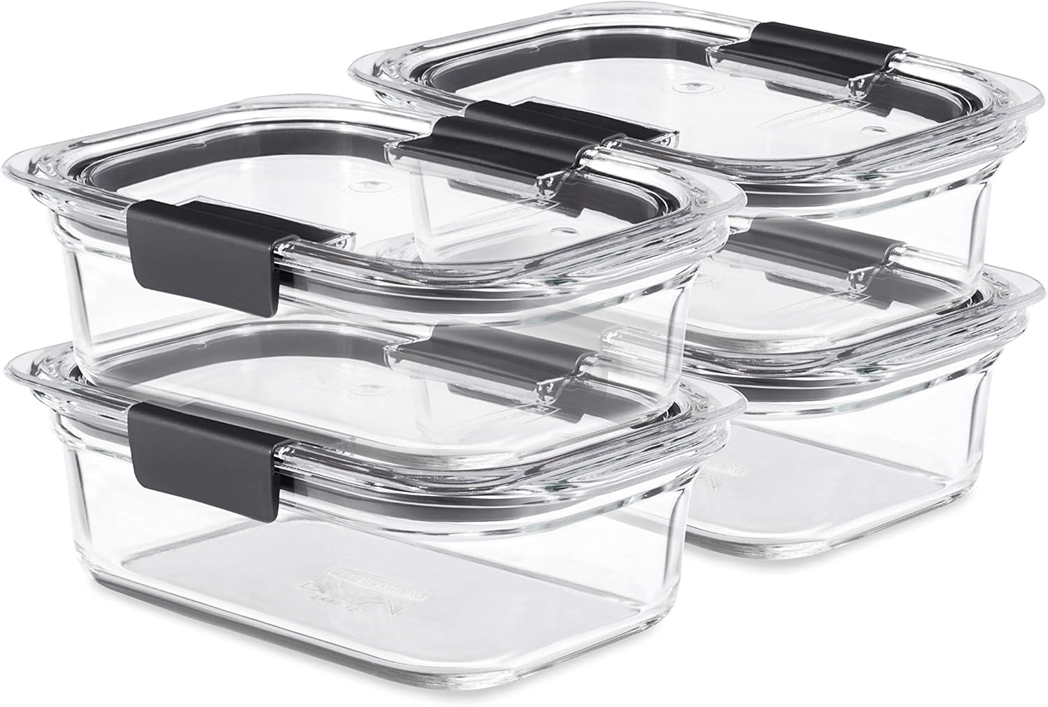 ブリリアンス ガラス製食品保存容器、3.2カップ、4個セット - Food Storage Glass Set のレビューと価格