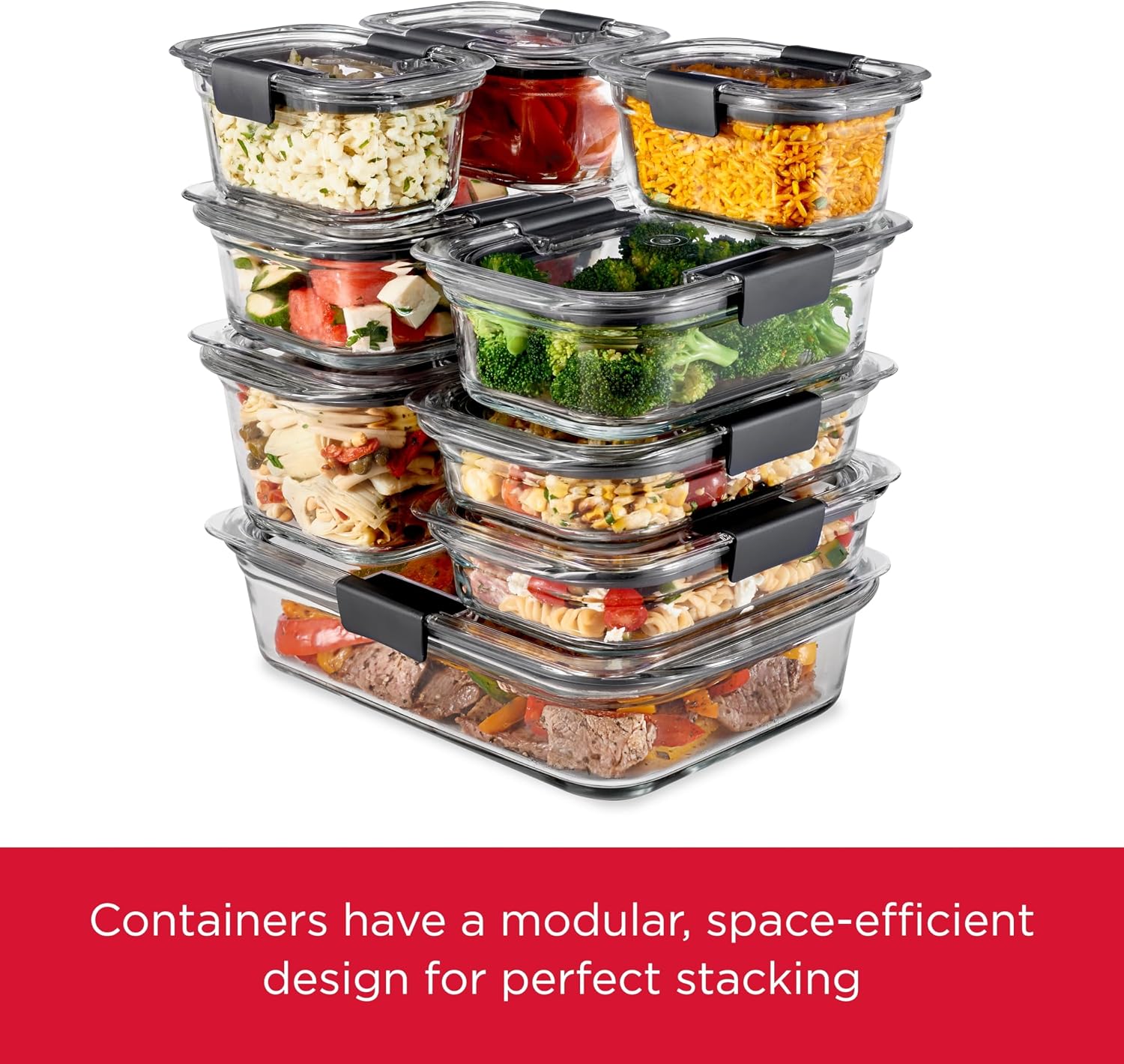 ブリリアンス ガラス製食品保存容器、3.2カップ、4個セット - Food Storage Glass Set のレビューと価格