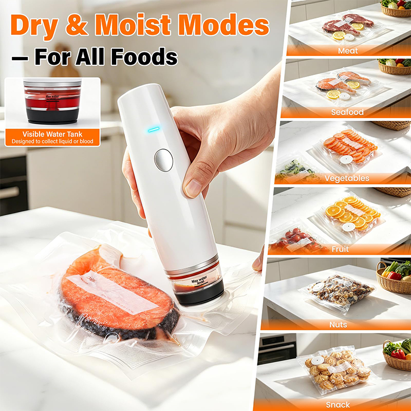 充電式ハンディ真空シーラー、ポータブルコードレスミニフードセ - Food Storage Vacuum Pump のレビューと価格
