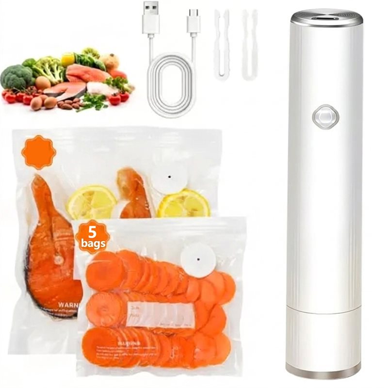 【618サマーセール】ポータブルハンドヘルド真空シーラー食品 - Food Storage Vacuum Pump のレビューと価格