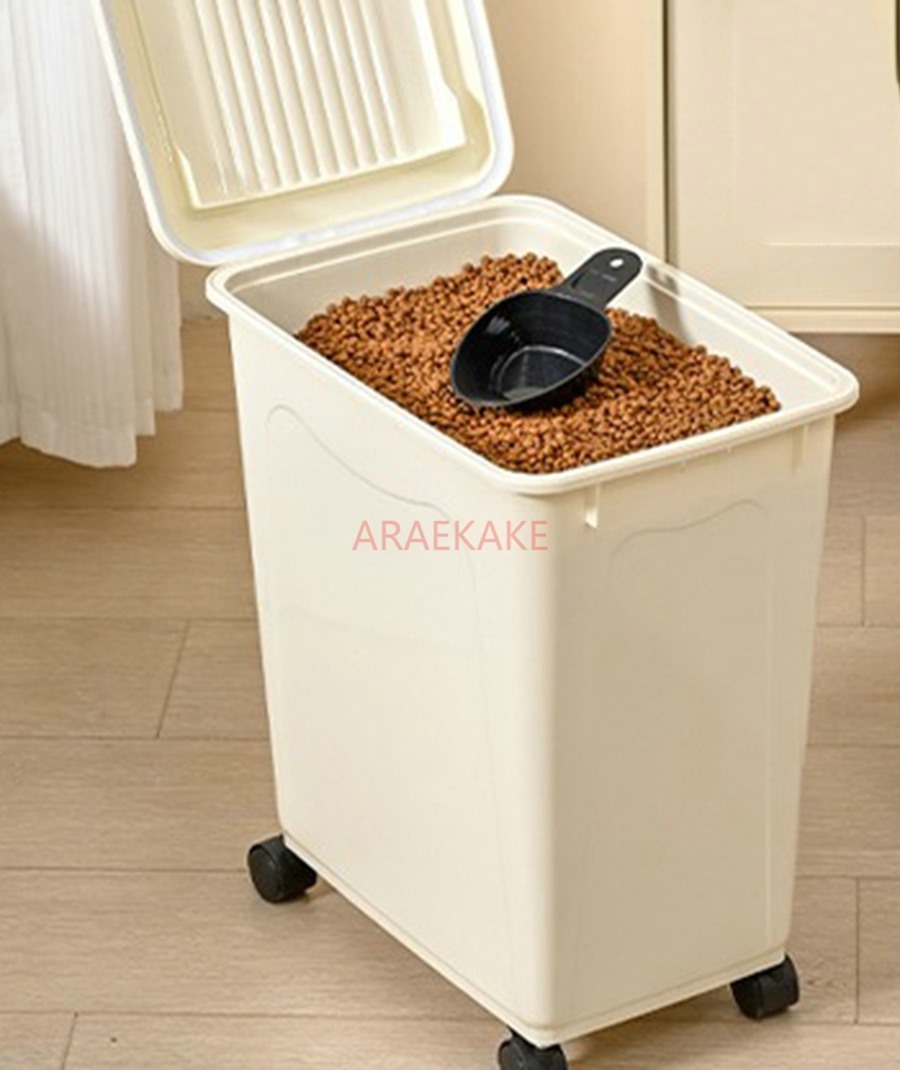 大容量の厚いドッグフードバケツ、穀物貯蔵バケツ、密閉された防 - Food Storage Dog のレビューと価格
