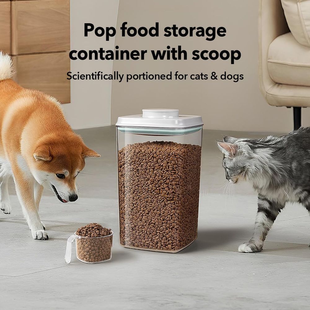 130ml スコップ付き – 4L/4.2qt 気密ドッグフ - Food Storage Dog のレビューと価格