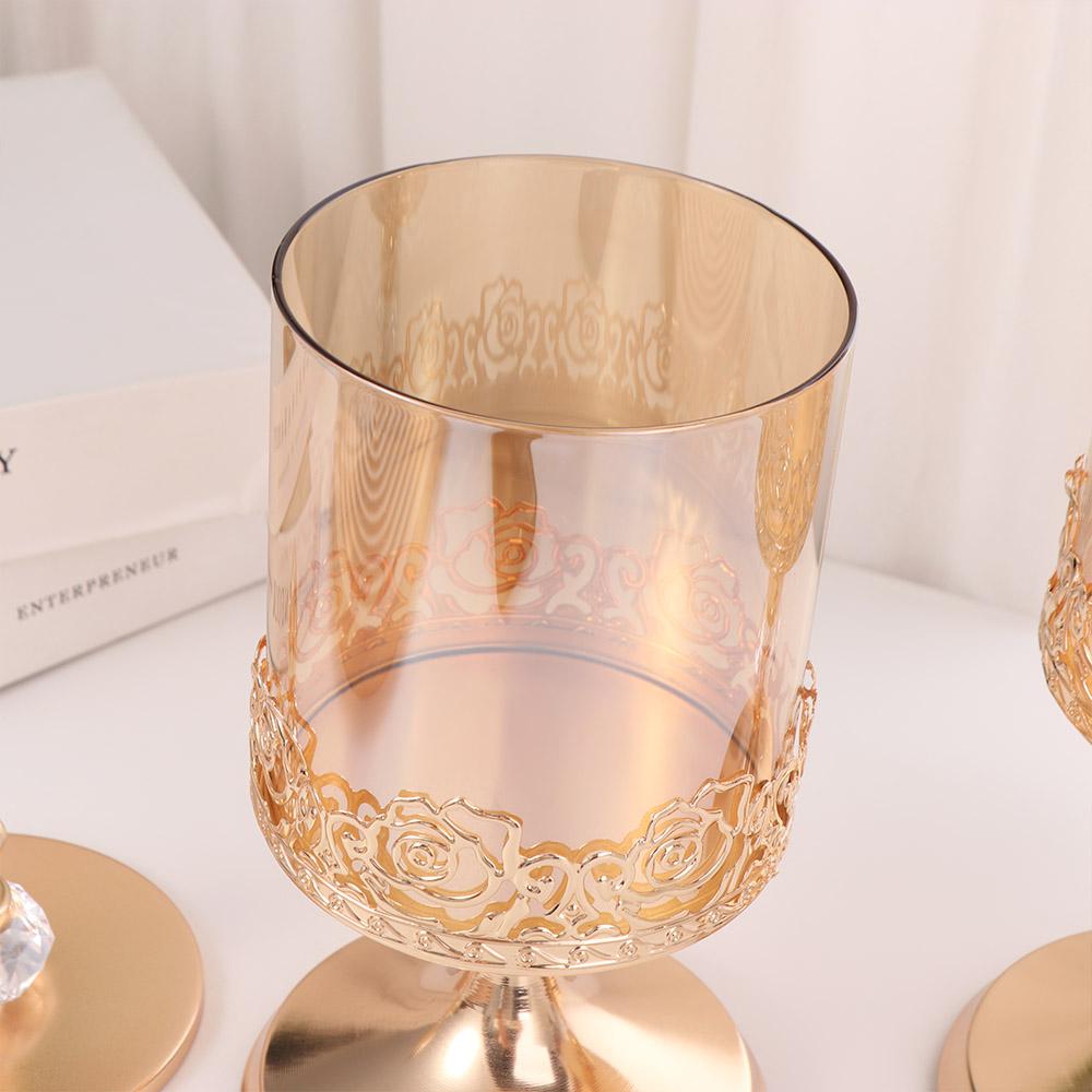 エレガントな金メッキのヨーロピアンスタイルキャンディジャー、 - Food Storage Glass Set のレビューと価格