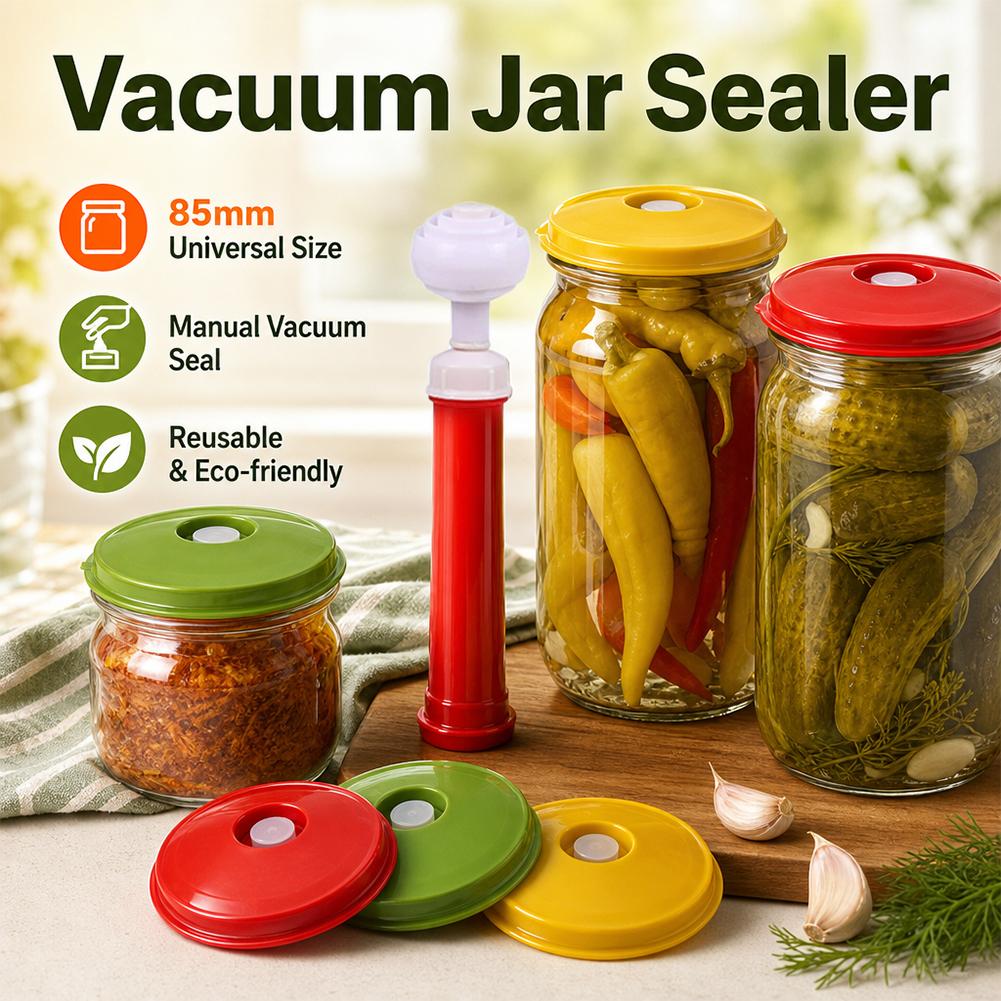 真空シーラージャー蓋 真空ポンプ付き 再利用可能なピクルスジ - Food Storage Vacuum Pump のレビューと価格