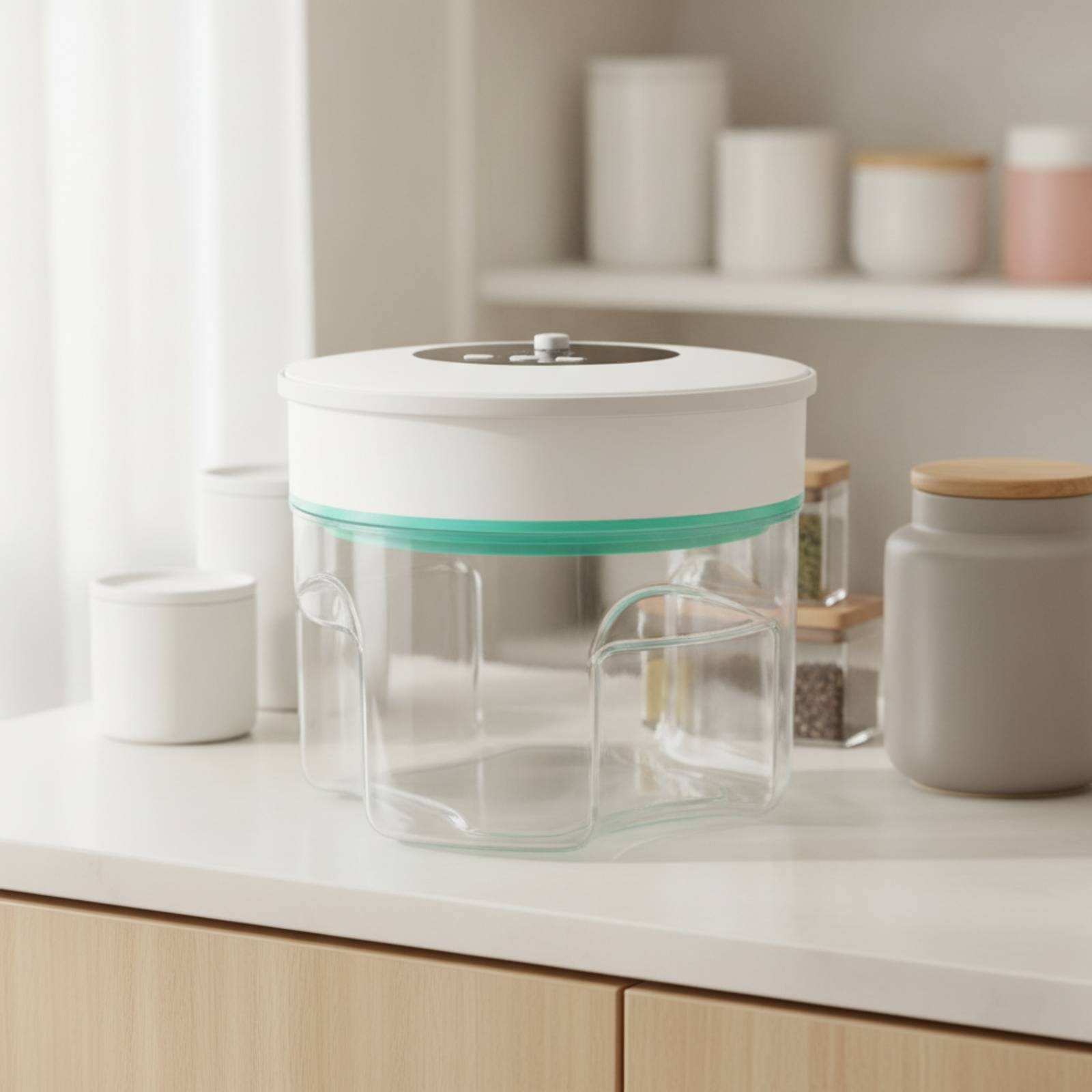 真空保存容器 密閉食品保存容器 真空シール付き 密閉ジャー  - Food Storage Vacuum Pump のレビューと価格