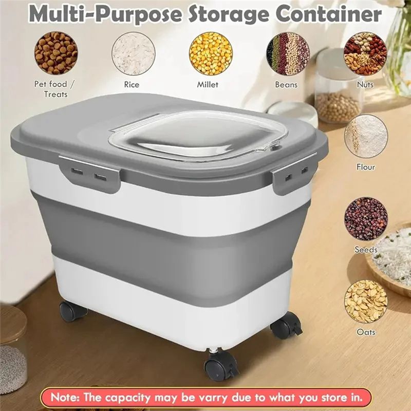 HLZS-食品保存容器 犬用フード容器 密閉蓋付き、猫用ドラ - Food Storage Dog のレビューと価格