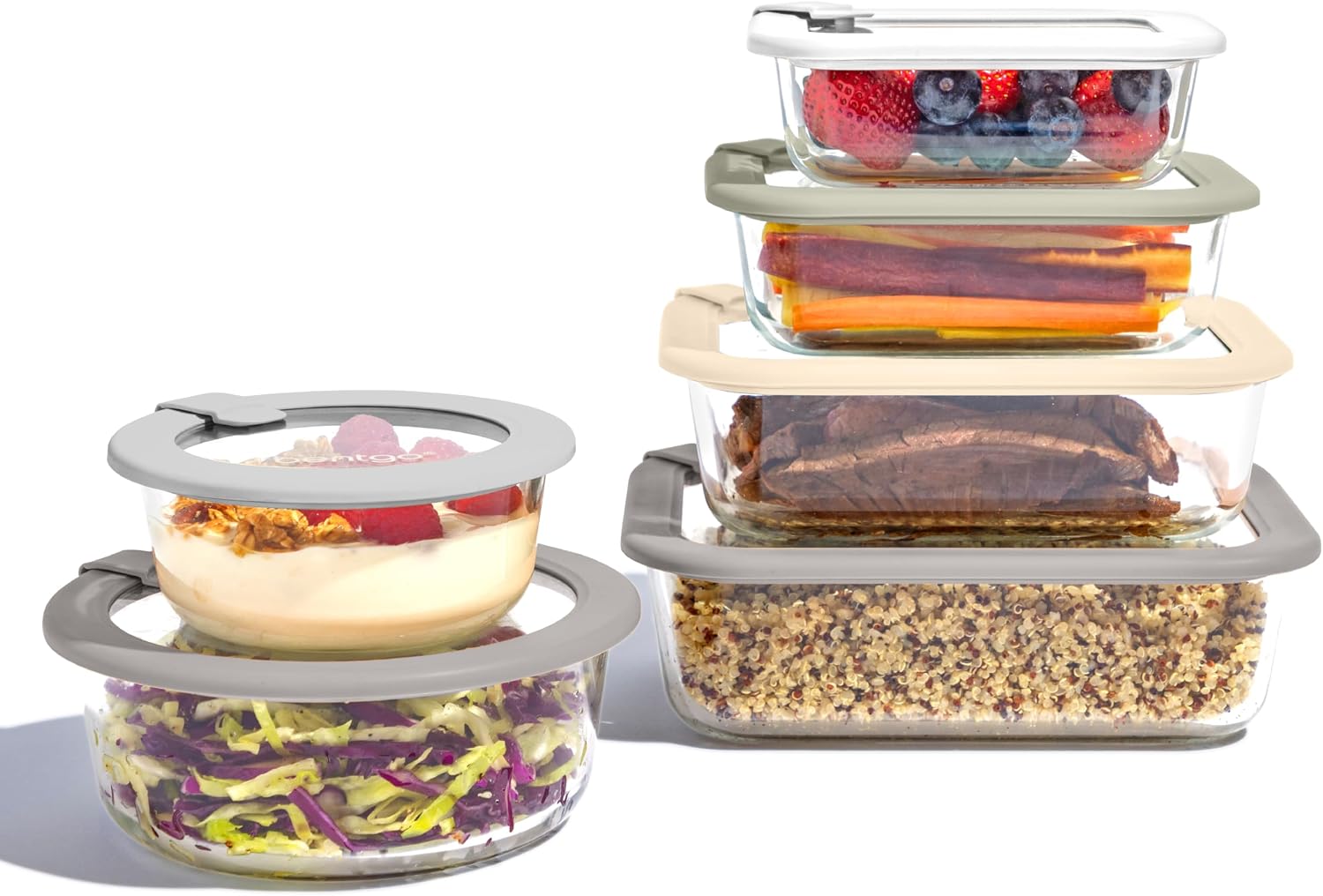 Bentgo シグネチャーガラス製食品保存容器（蓋付き）、1 - Food Storage Glass Set のレビューと価格