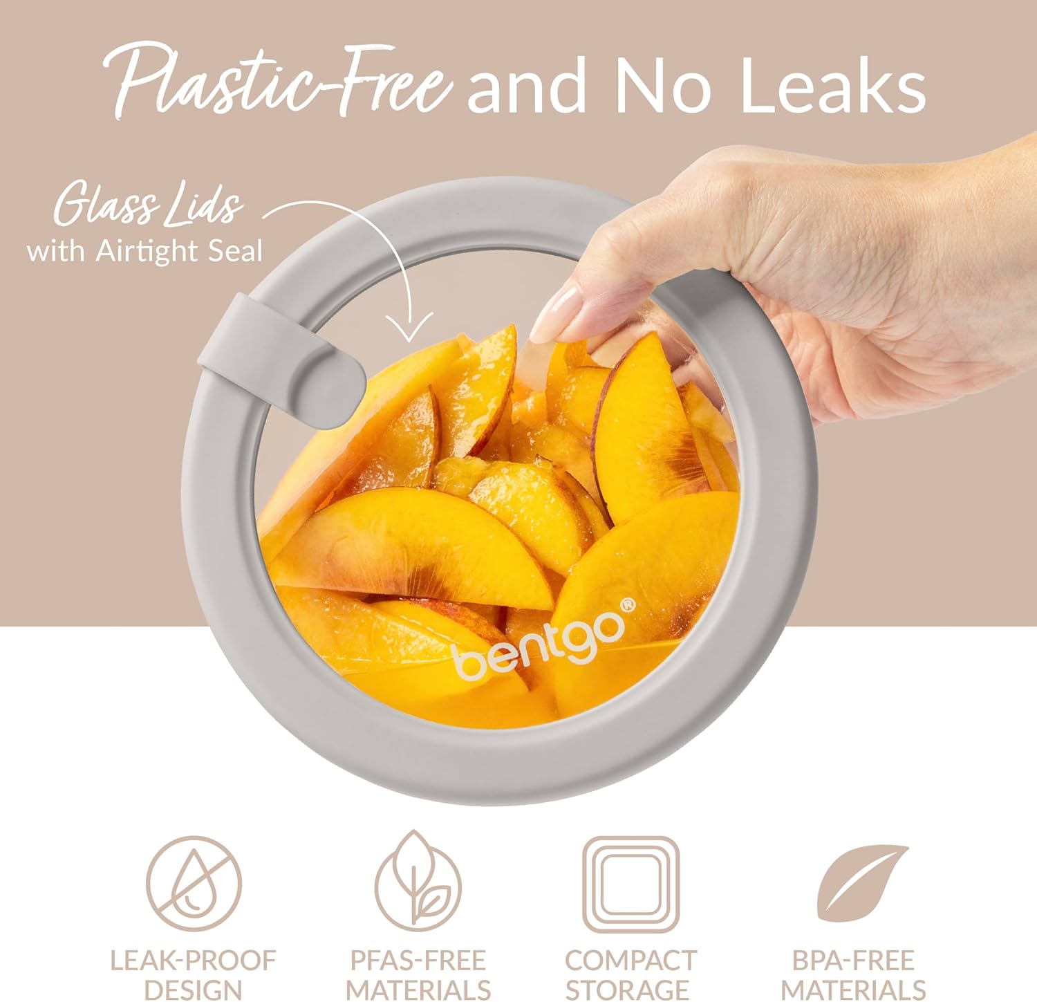 Bentgo シグネチャーガラス製食品保存容器（蓋付き）、1 - Food Storage Glass Set のレビューと価格